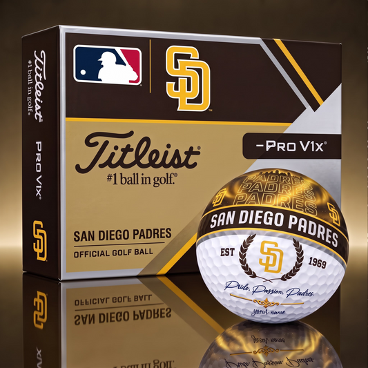 TITLIEST X SIGNATURE MLB SDP EXCLUSIVE BESPOKE NAME GALAXY  GOLF BALL V3  LIMITED EDITION