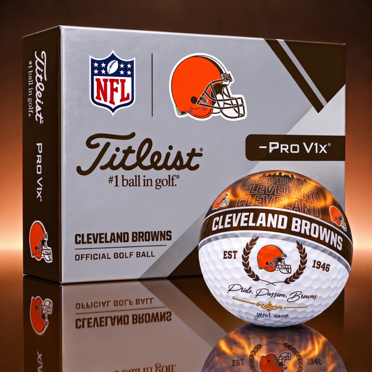 TITLIEST X SIGNATURE NFL CLE EXCLUSIVE BESPOKE NAME GALAXY  GOLF BALL V3  LIMITED EDITION