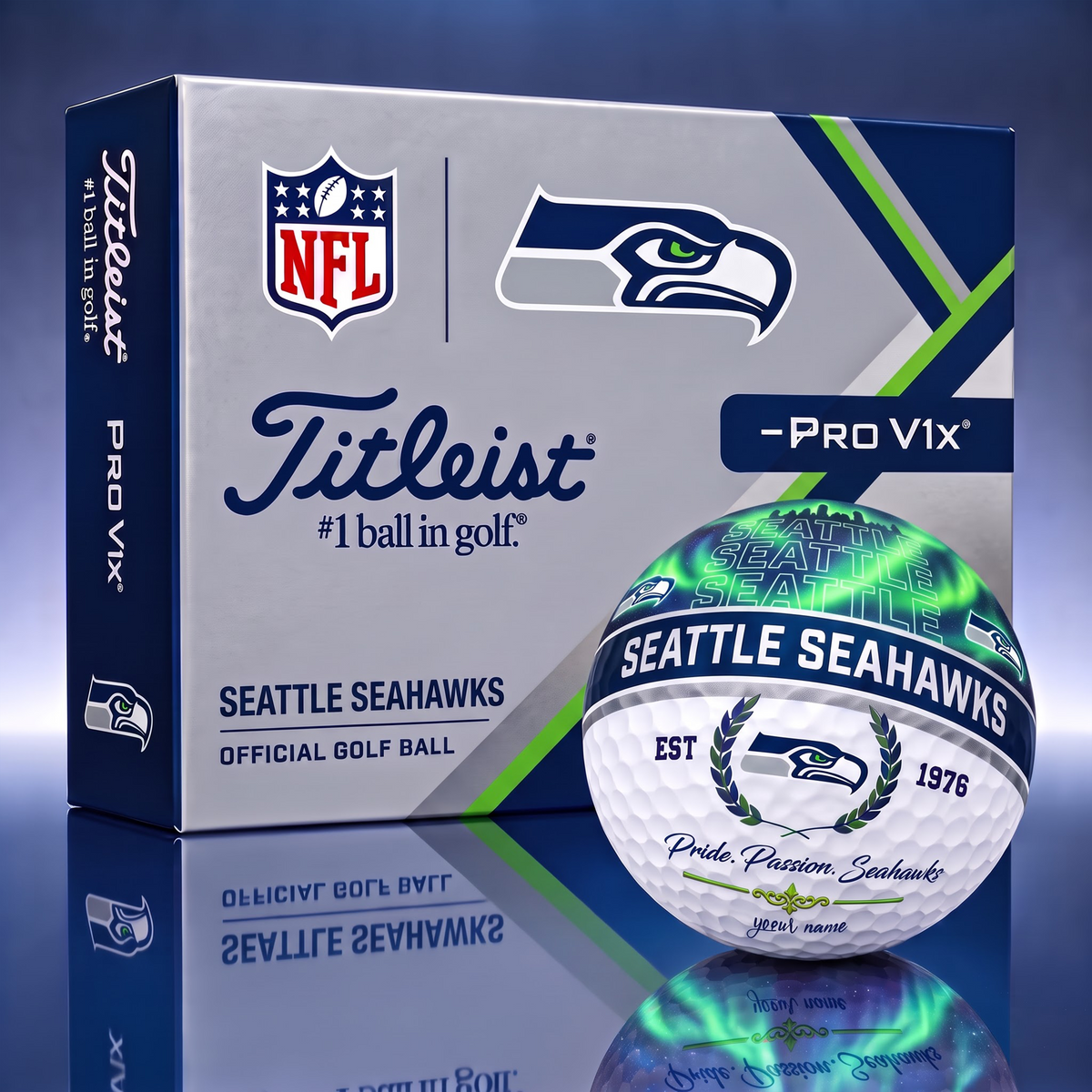 TITLIEST X SIGNATURE NFL SS EXCLUSIVE BESPOKE NAME GALAXY  GOLF BALL V3  LIMITED EDITION