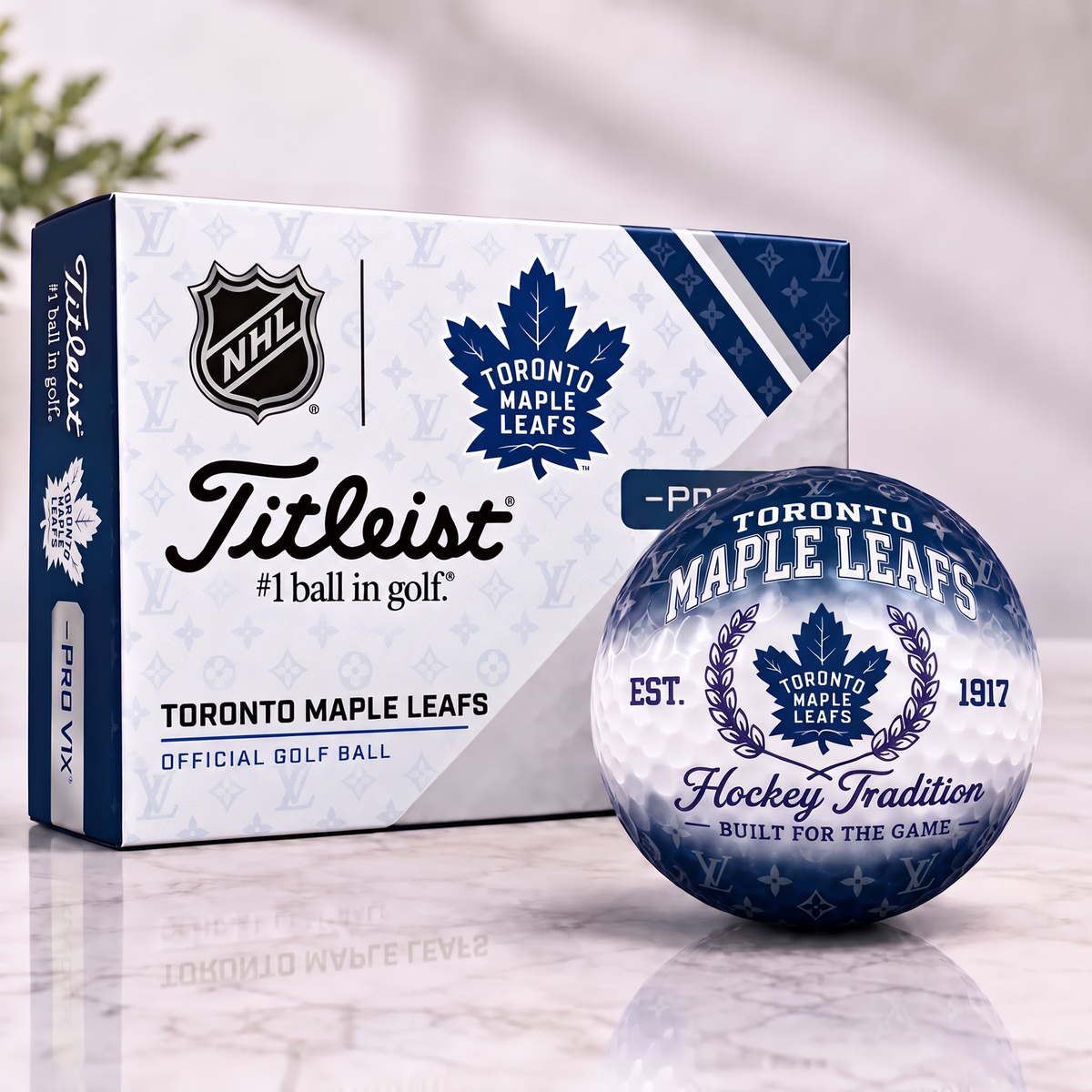 TML x NHL Custom LV x Titleist Pro V1 Golf Balls Set V2