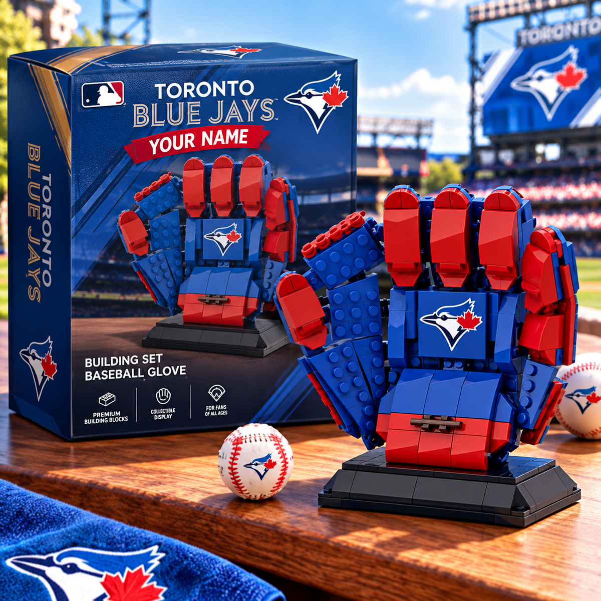 TOR X MLB Teams Baseball Glove Building Block Set
