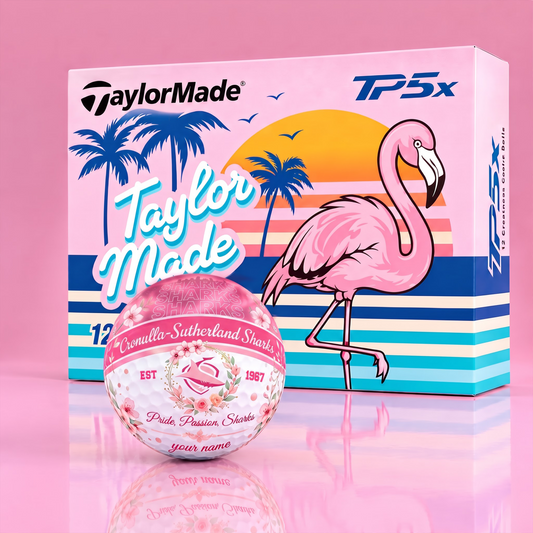 TP5X TAYLOR X PREMIUM NRL CSS PERSONALIZED 3D FLORAL NEON GOLF BALL FOR WOMEN TOURNAMENT LIMITED EDITION