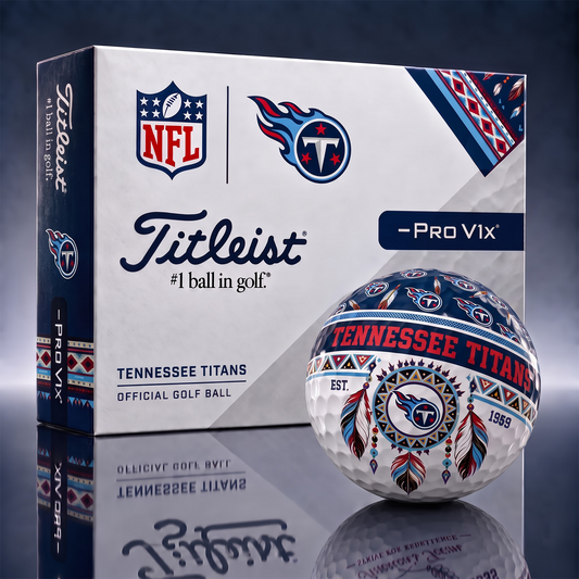 TT x NFL 1-OF-1 IN-HOUSE CRAFTED TITLEIST PRO V1X NFL NATIVE HERITAGE GOLF BALLS