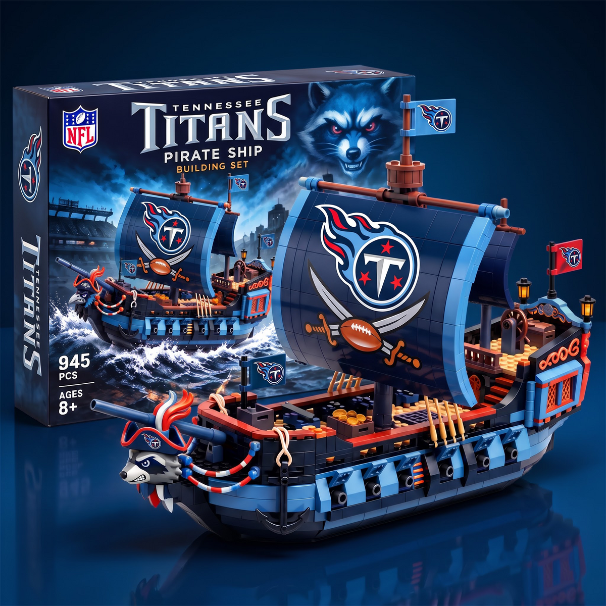 TT x NFL 50th Anniversary Pirate Ship Building Set