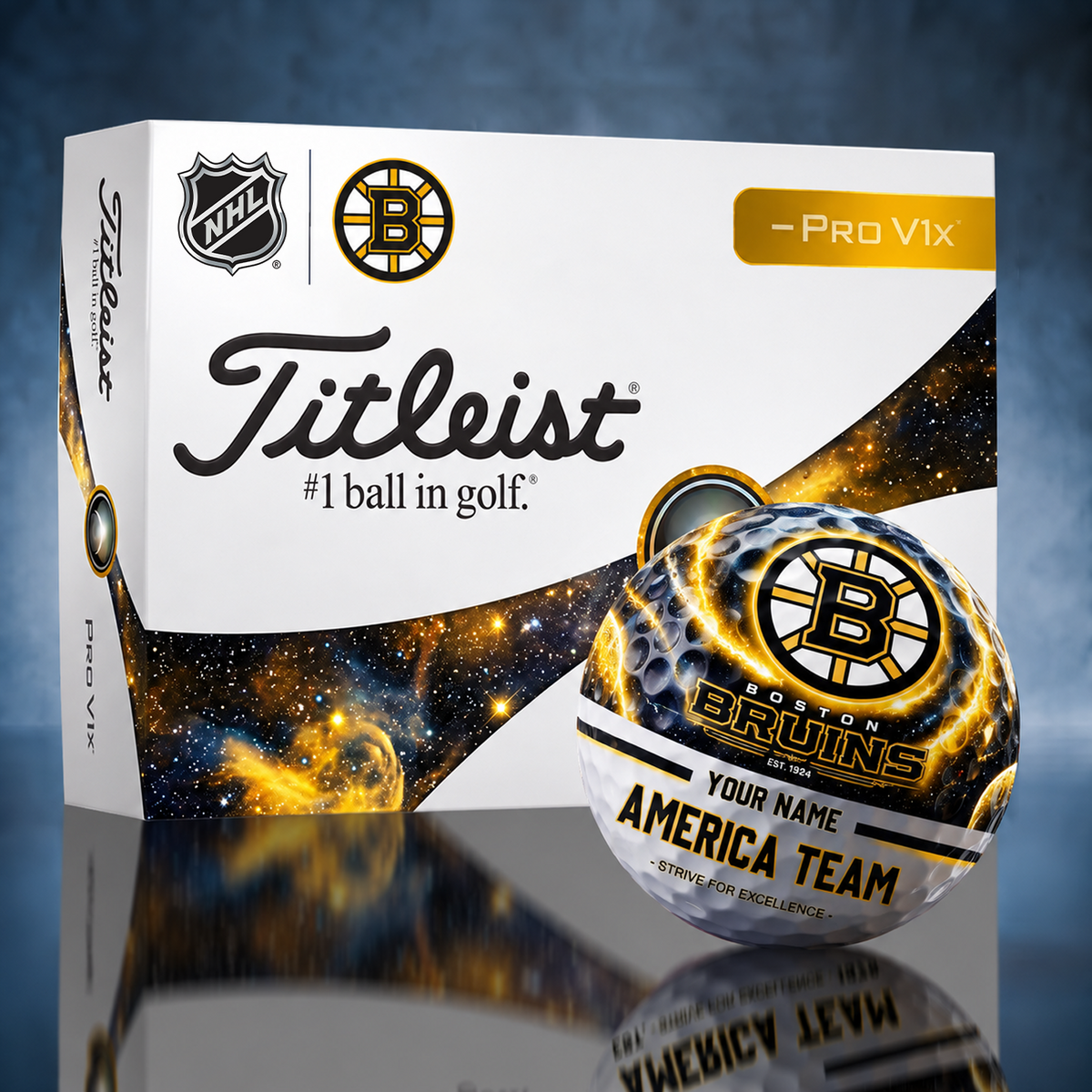 Titleist BOS x Premium NHL PERSONALIZED GOLF BALL LIMITED EDITION V7