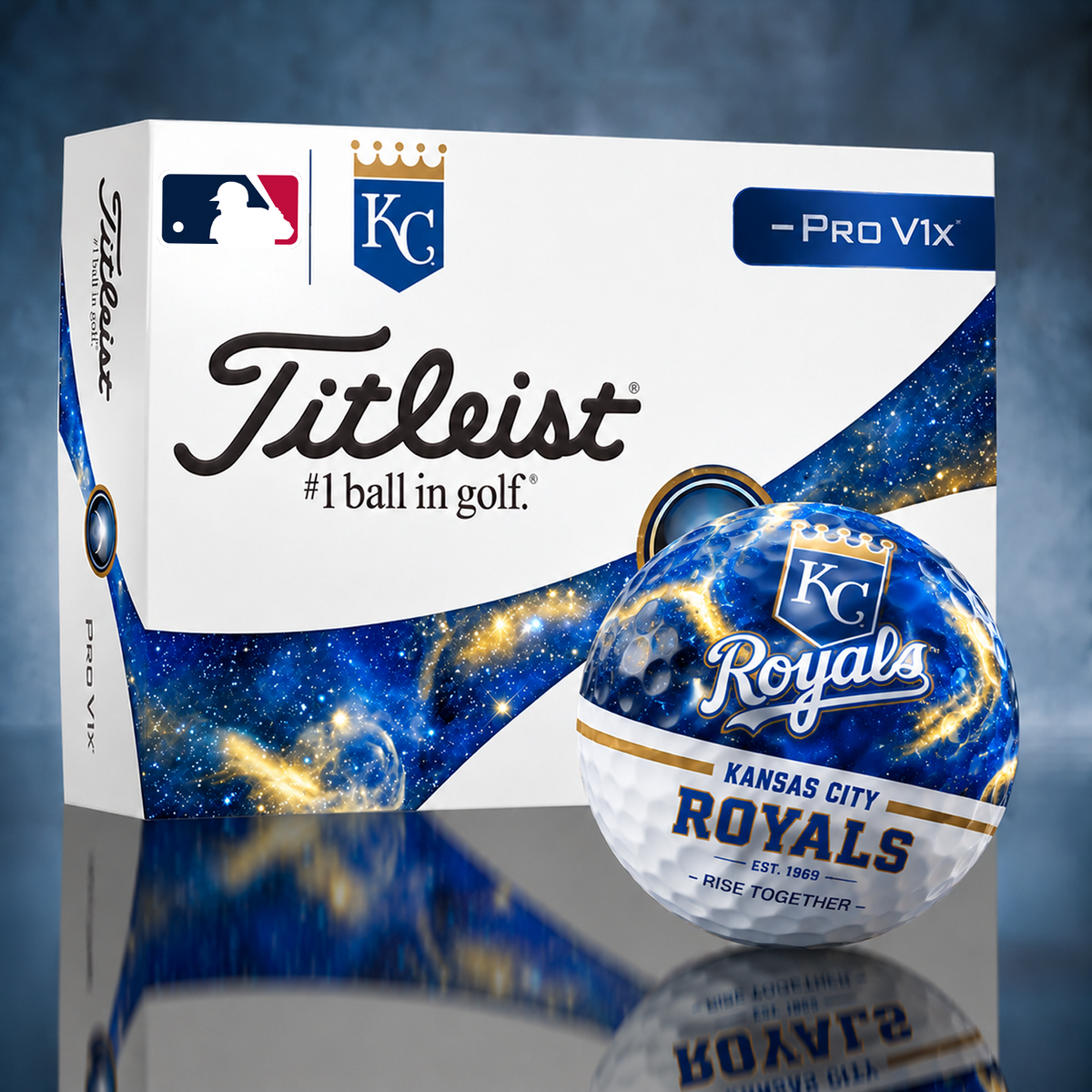 Titleist KC x Premium MLB PERSONALIZED GOLF BALL LIMITED EDITION V7