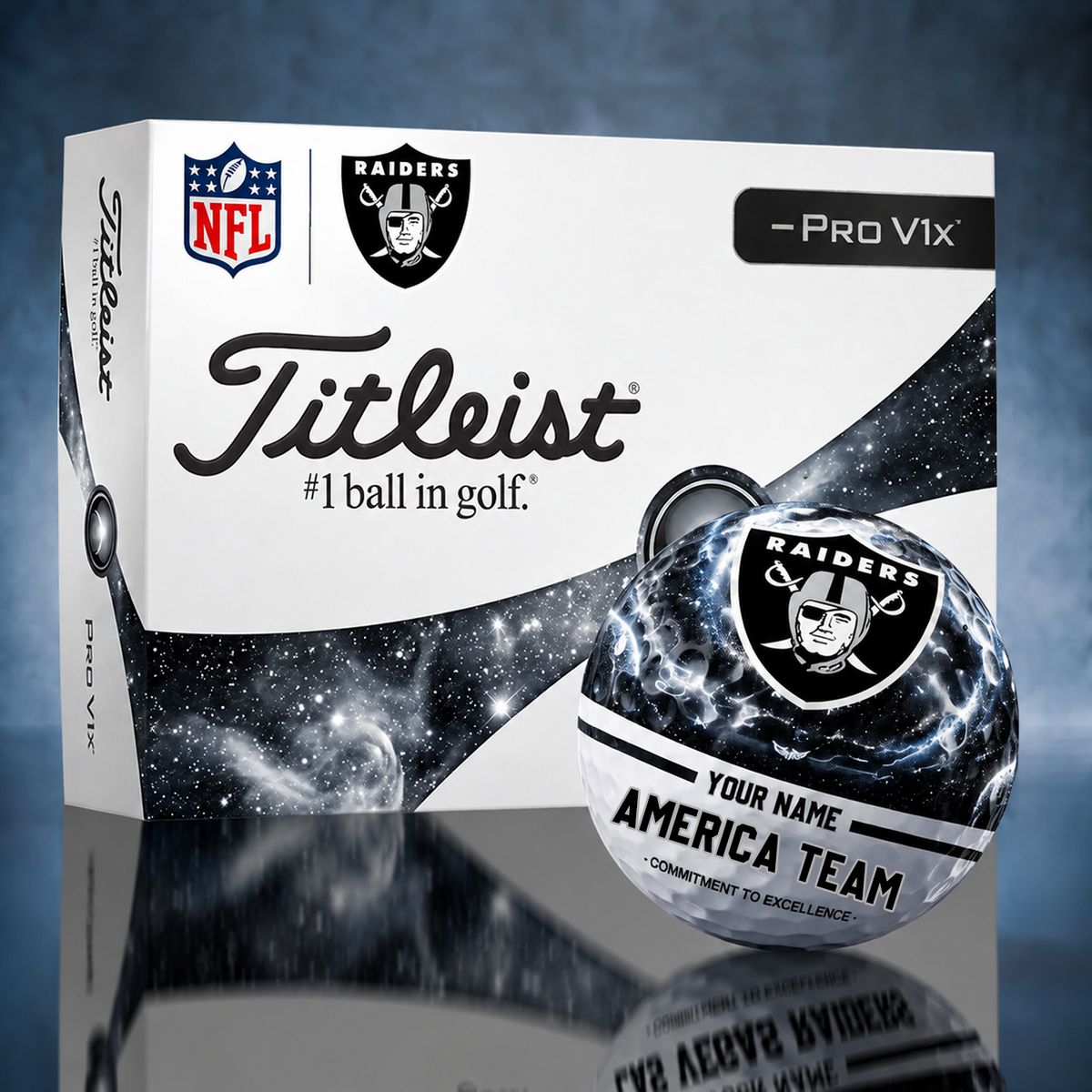Titleist LVR x Premium NFL DAL PERSONALIZED GOLF BALL LIMITED EDITION V7