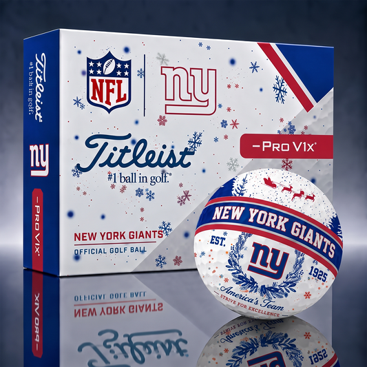 Titleist Premium NFL x NYG PERSONALIZED GOLF BALL CHRISTMAS V1