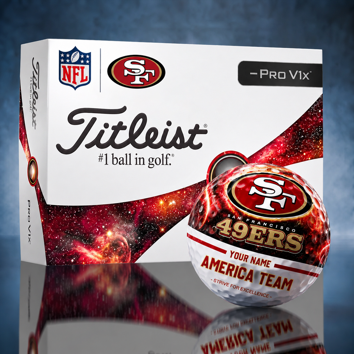 Titleist SF x Premium NFL DAL PERSONALIZED GOLF BALL LIMITED EDITION V7
