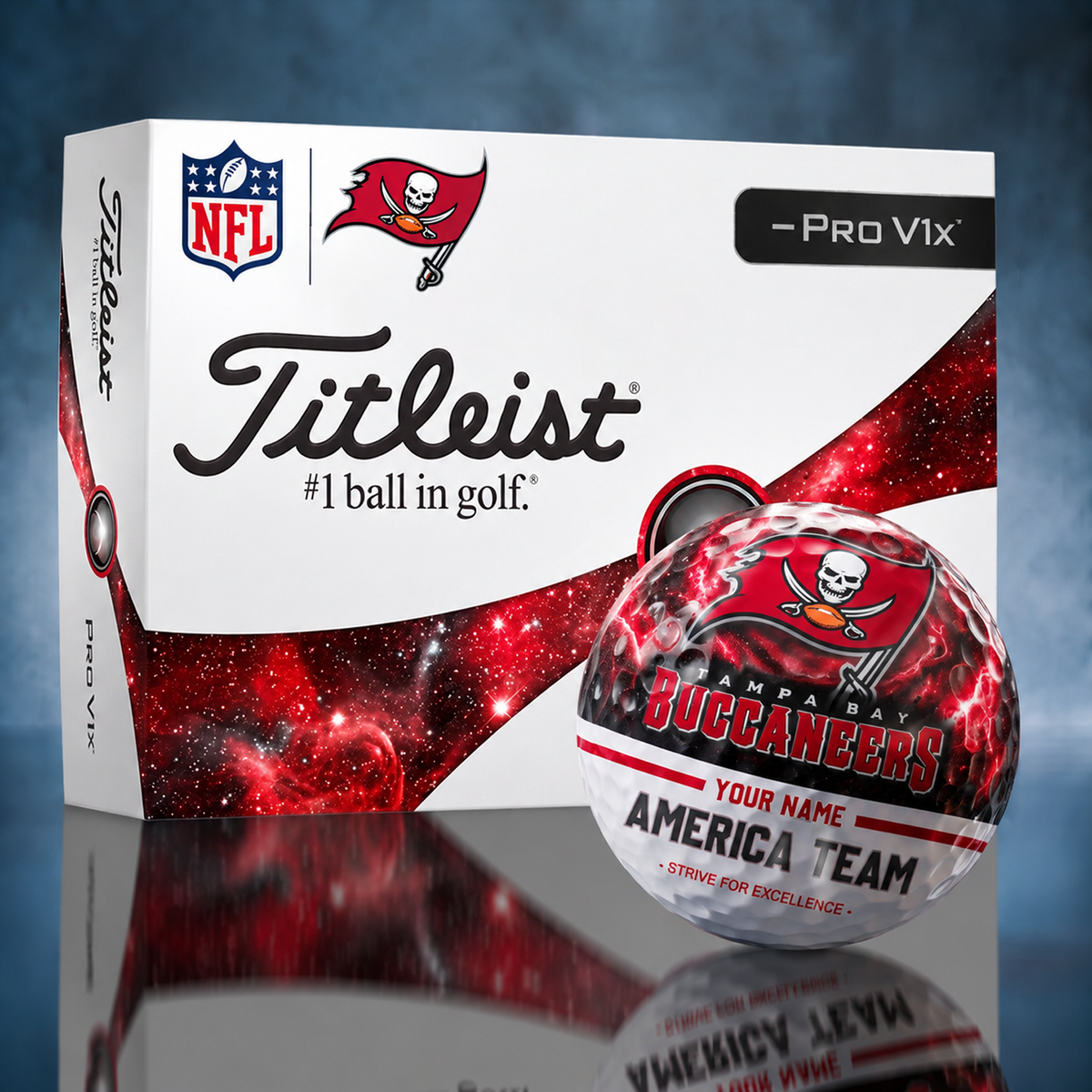 Titleist TB x Premium NFL DAL PERSONALIZED GOLF BALL LIMITED EDITION V7