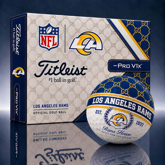 Titleist X GC Premium NFL LAR PERSONALIZED GOLF BALL LIMITED EDITION V1