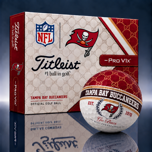 Titleist X GC Premium NFL TB PERSONALIZED GOLF BALL LIMITED EDITION V1