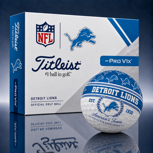 Titleist X Premium NFL DET PERSONALIZED GOLF BALL LIMITED EDITION  V5