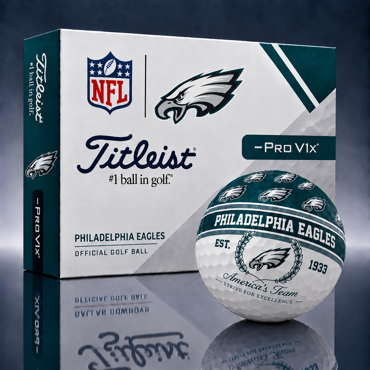 Titleist X Premium NFL PHI PERSONALIZED GOLF BALL LIMITED EDITION  V5
