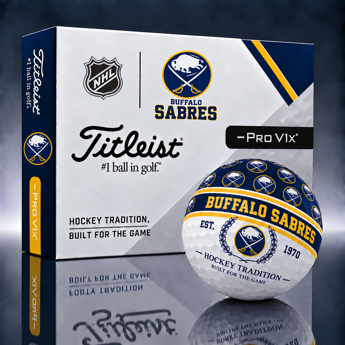Titleist X Premium NHL x BUF PERSONALIZED GOLF BALL LIMITED EDITION  V5