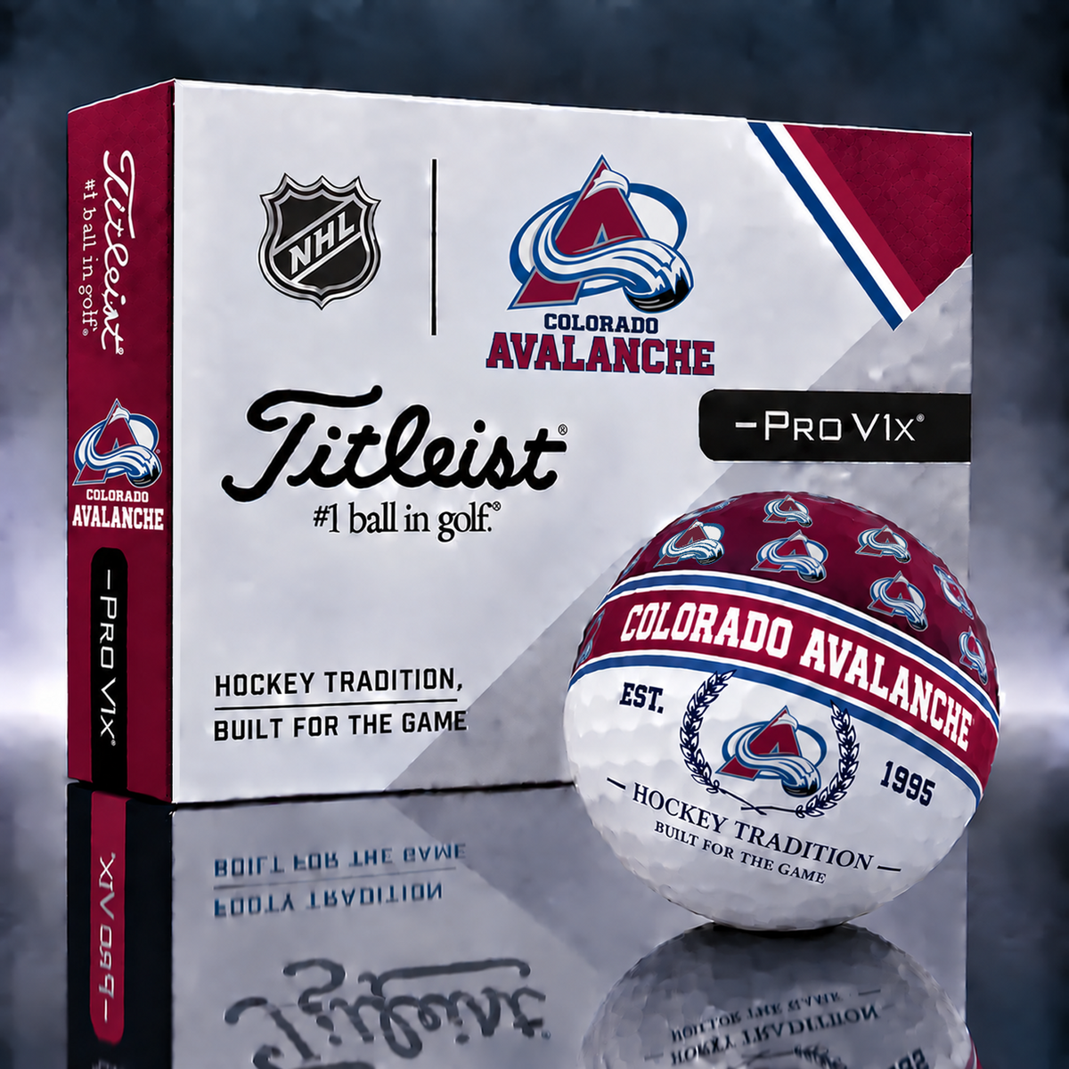 Titleist X Premium NHL x COL PERSONALIZED GOLF BALL LIMITED EDITION  V5