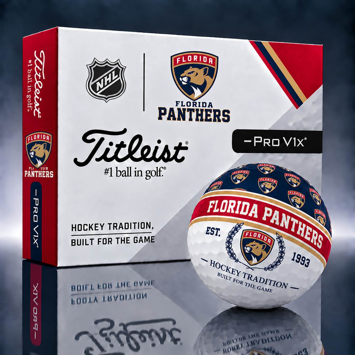 Titleist X Premium NHL x FLA PERSONALIZED GOLF BALL LIMITED EDITION  V5