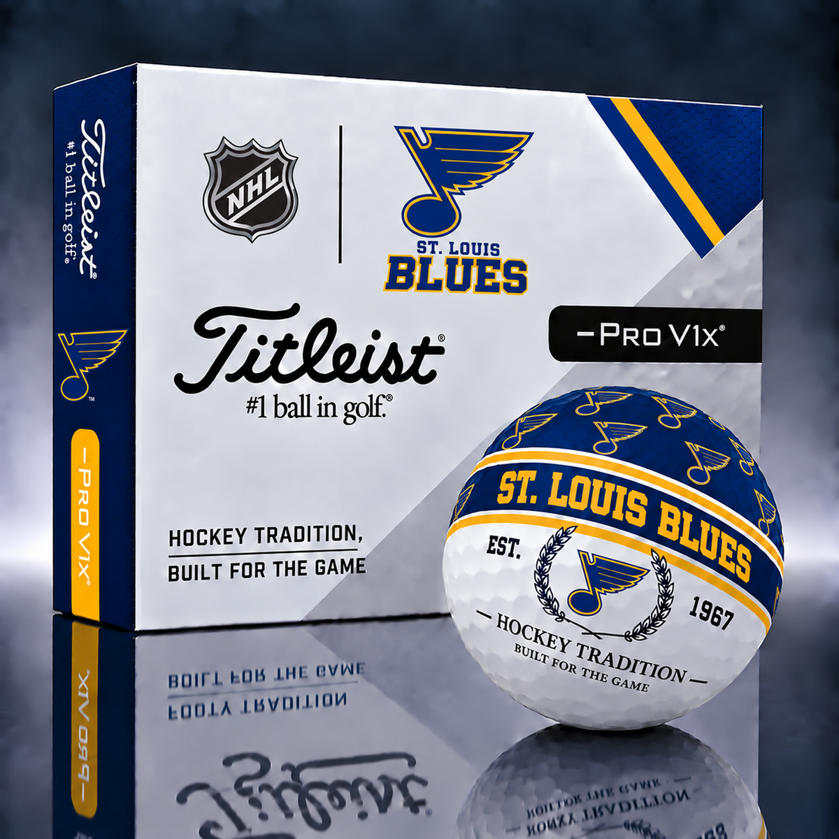 Titleist X Premium NHL x STL PERSONALIZED GOLF BALL LIMITED EDITION  V5