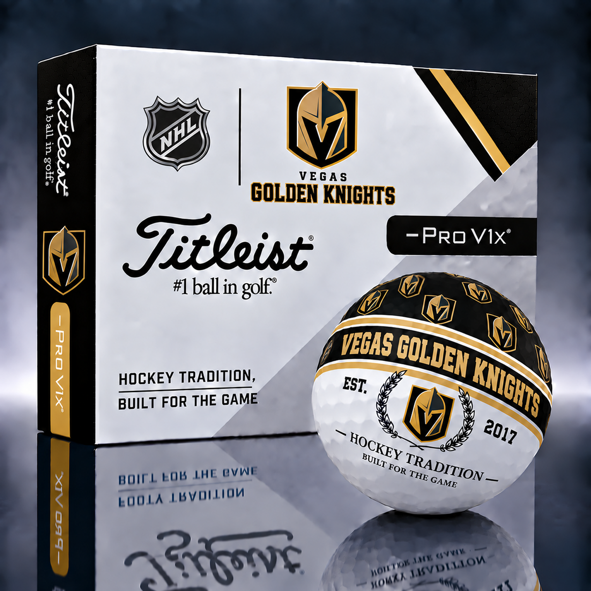 Titleist X Premium NHL x VGK PERSONALIZED GOLF BALL LIMITED EDITION  V5