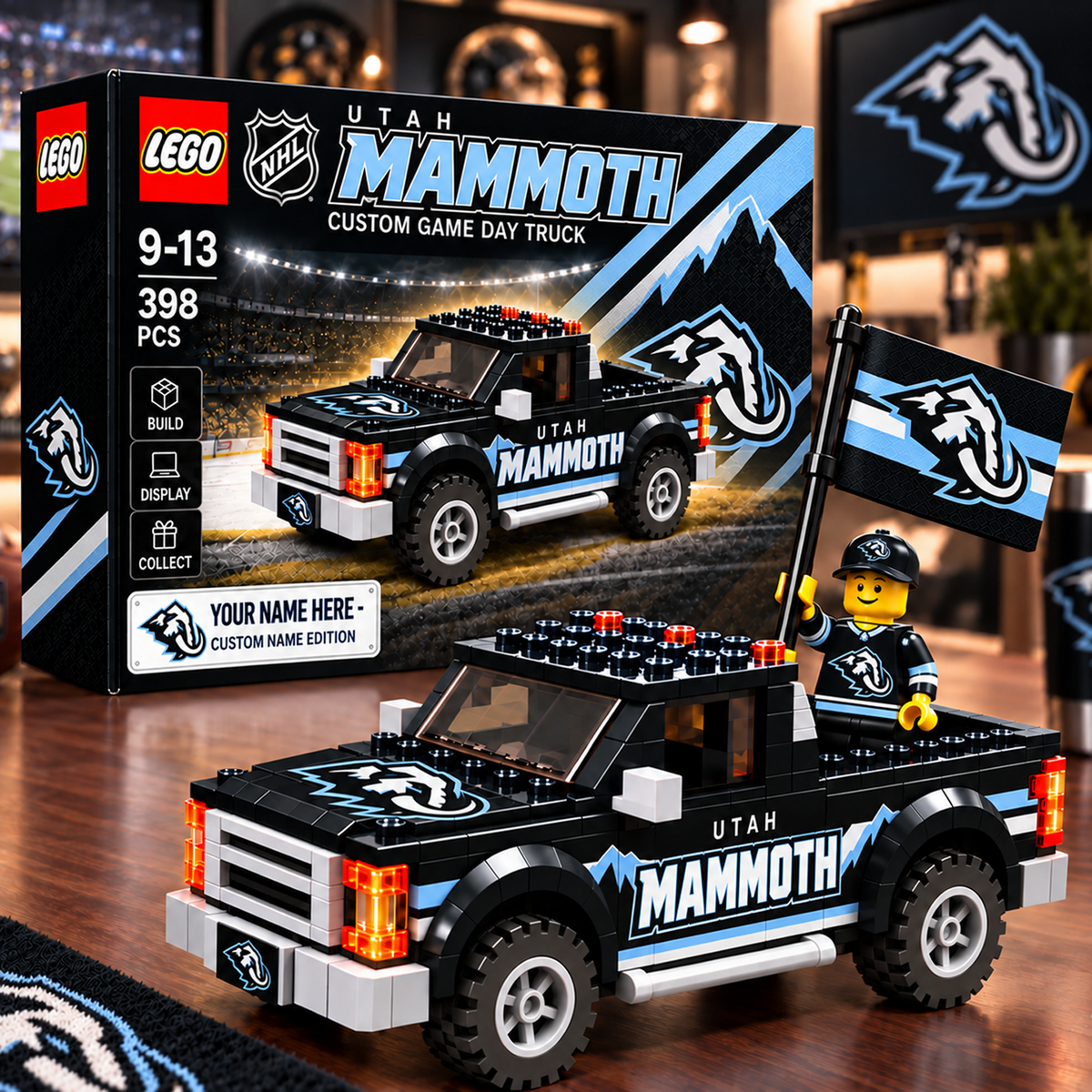 UTA x NHL Building Blocks Truck Toy Set V2