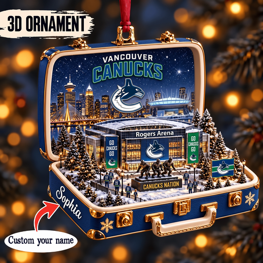 VAN x NHL Christmas KICKOFF Premium Personalized Acrylic Oranment
