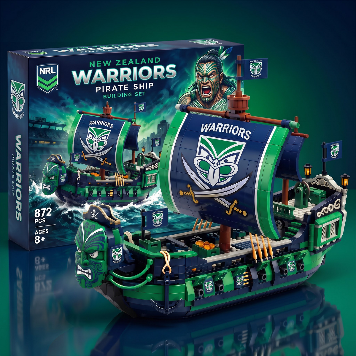 WA x NRL 50th Anniversary Pirate Ship Building Set