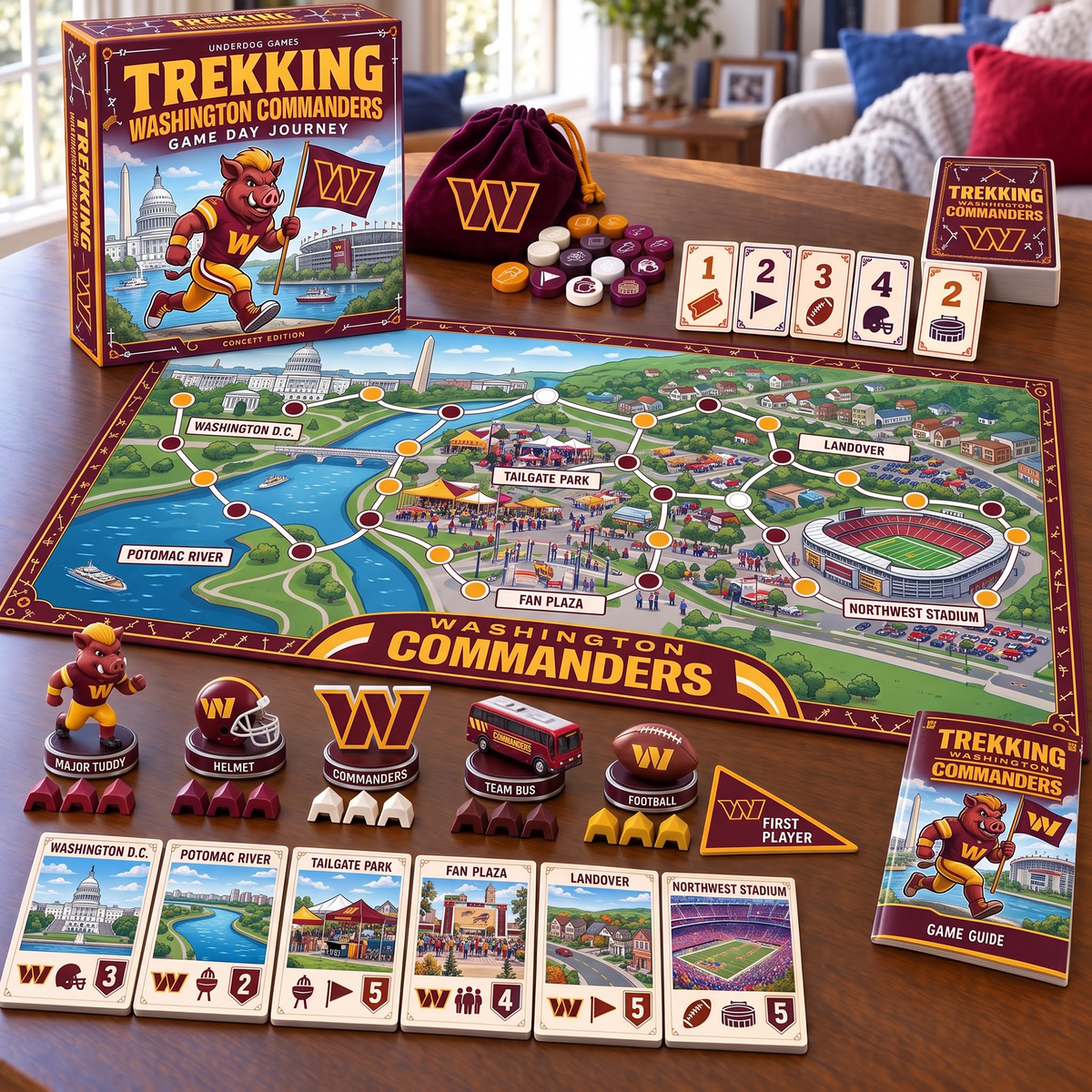 WAS x Premium NFL Trekking Adventure Board Game