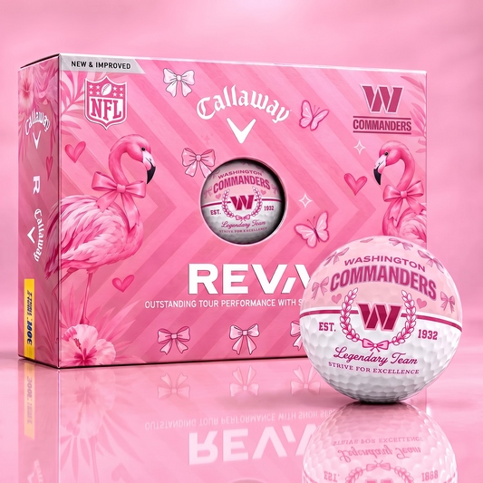 WC x Custom NFL Pink Coquette Ladies Golf Balls