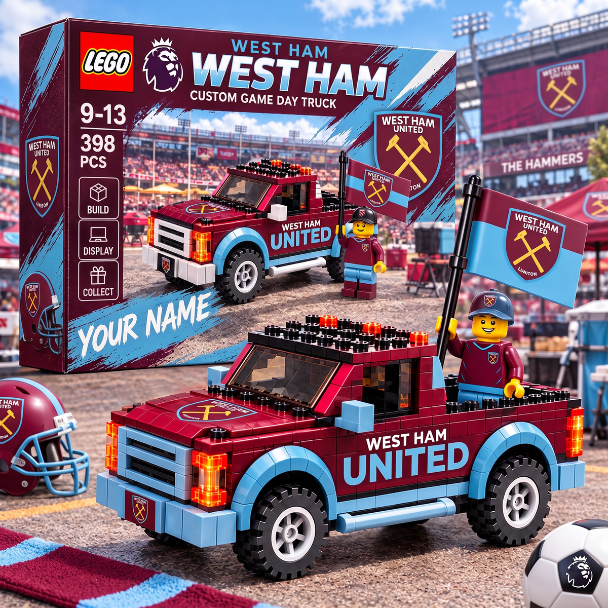 WES X EPL 1-OF-1 IN-HOUSE CRAFTED  CUSTOM GAME DAY TRUCK BRICK SET