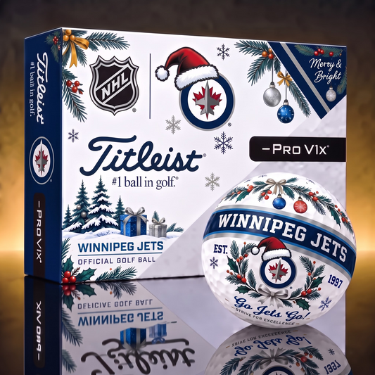 WPG X 1-OF-1 NHL TITLEIST CHRISTMAS  GOLF BALLS