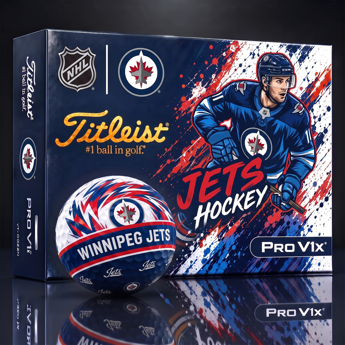 WPG X Custom NHL Dynamic Paint Splatter Golf Balls