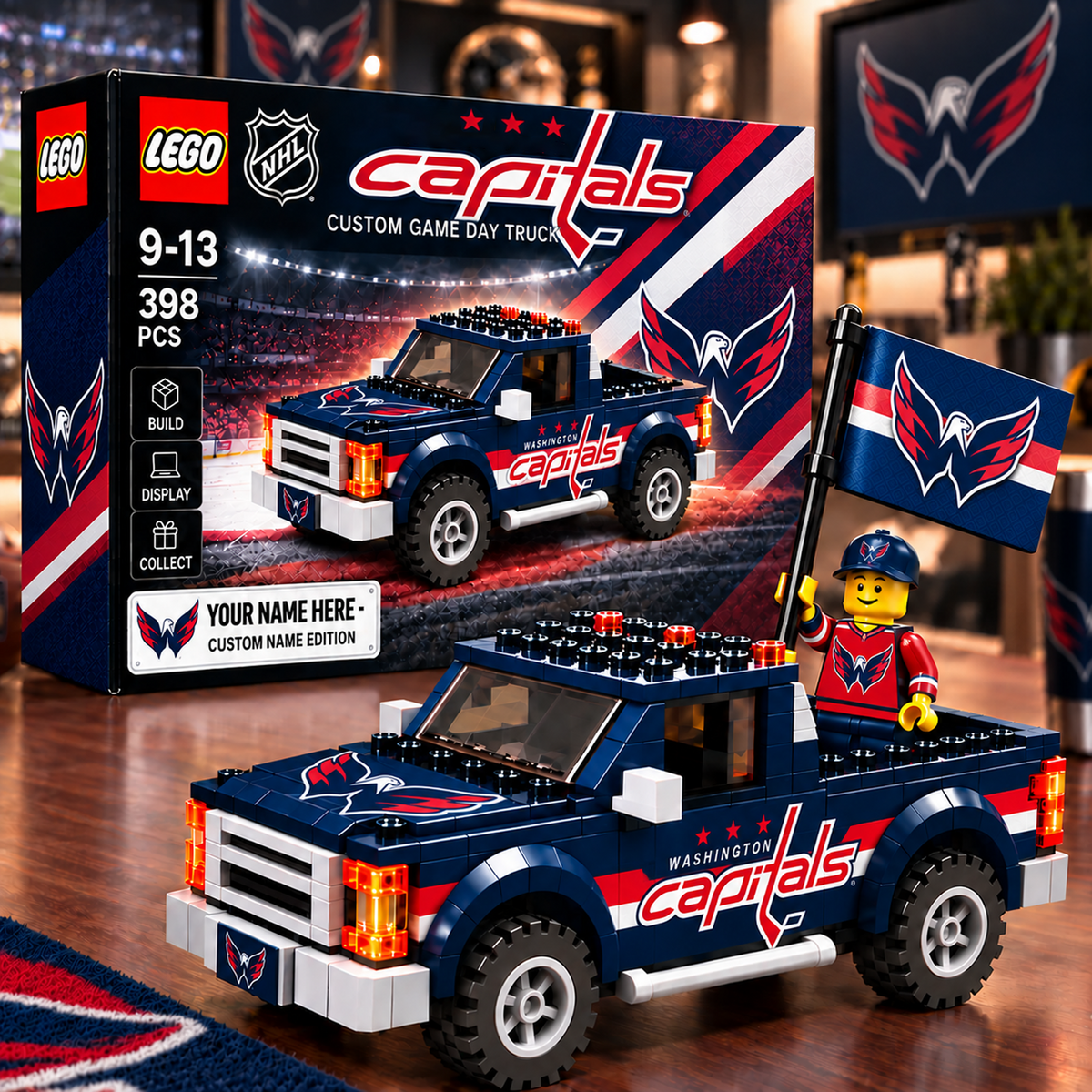 WSH x NHL Building Blocks Truck Toy Set V2