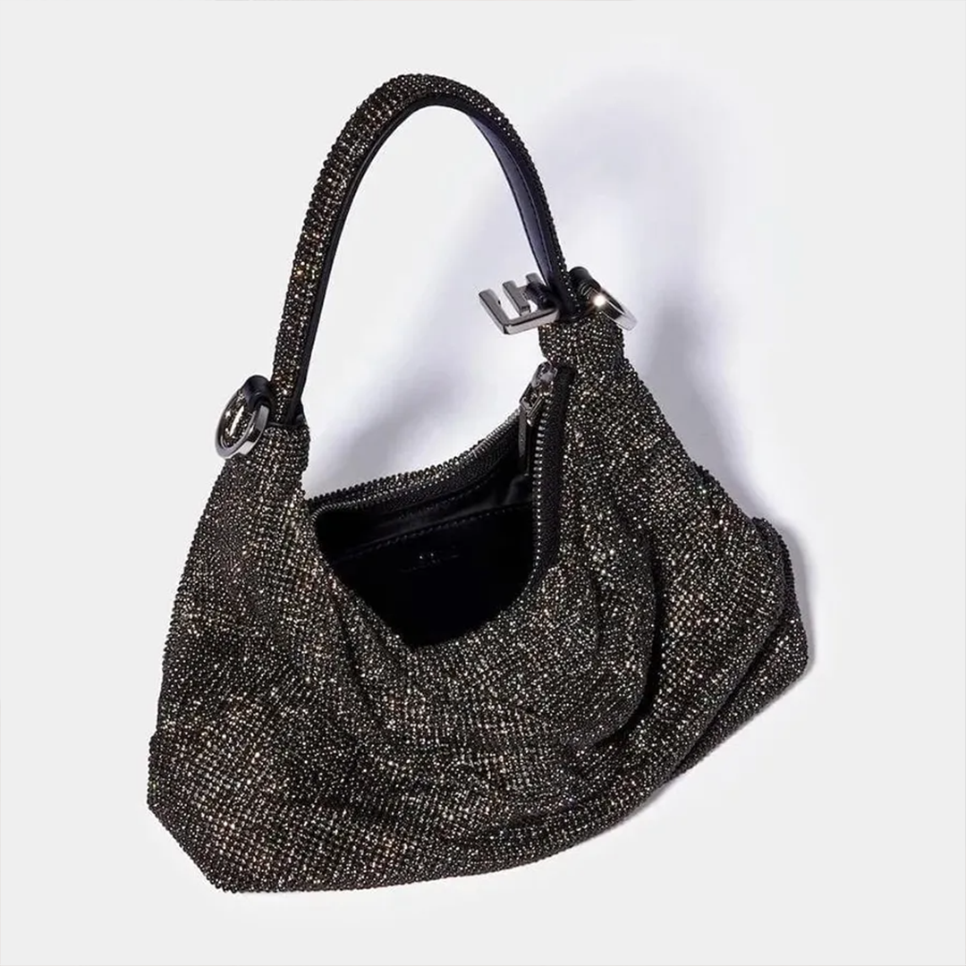 Crystal Embellished Shoulder Bag